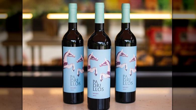 Bottles of Padrillos Malbec