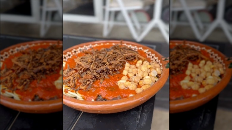 Egyptian dish in bowl from Kenz Cairo restaurant