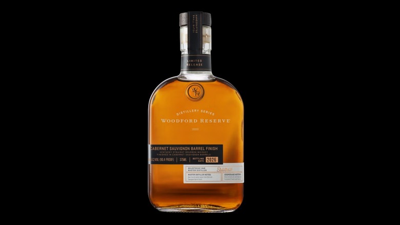 Bottle of Woodford Reserve Distillery Series Cabernet Sauvignon Barrel Finish