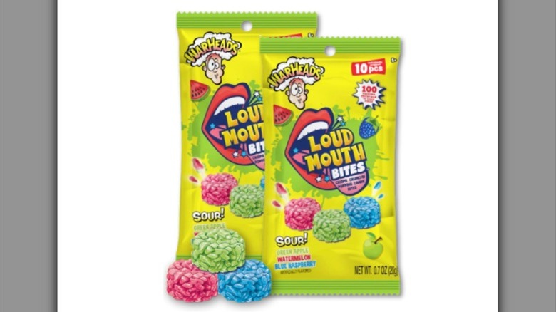 Warheads Loud Mouth Bites packages