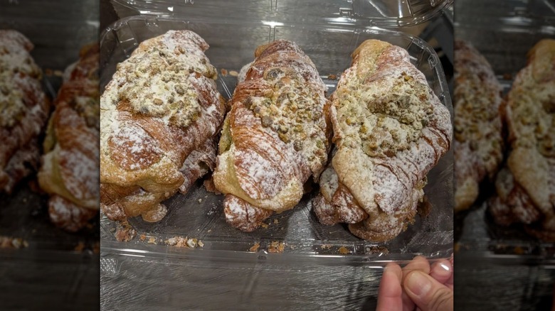 Kirkland Signature Twice Baked Pistachio Filled Croissants on counter