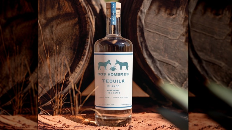 Bottle of Dos Hombres Tequila