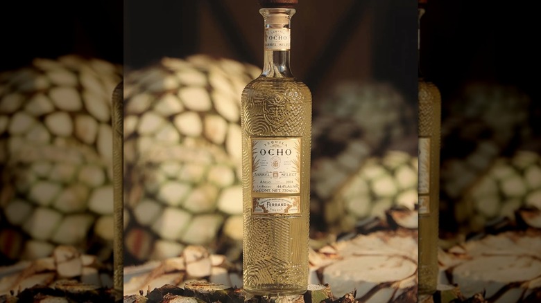 Bottle of Tequila Ocho Barrel Select Añejo