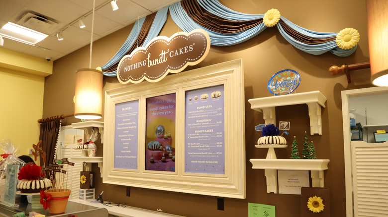 Interior of a Nothing Bundt Cakes location