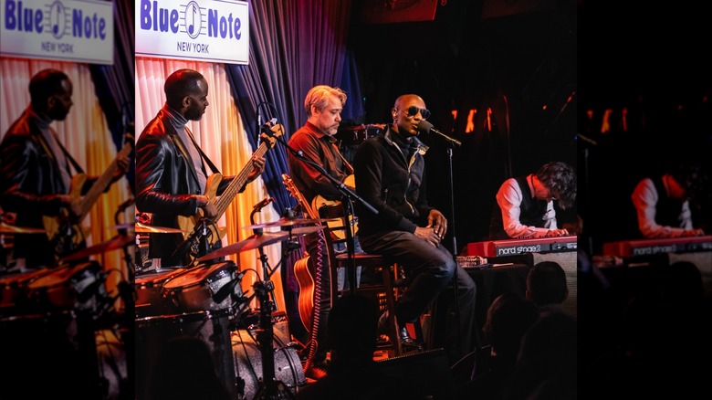 Musicians on stage at the Blue Note