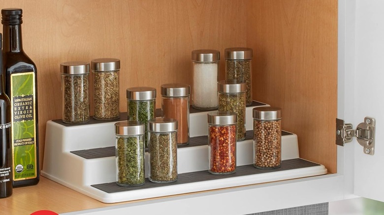 A Copco spice organizer in a pantry