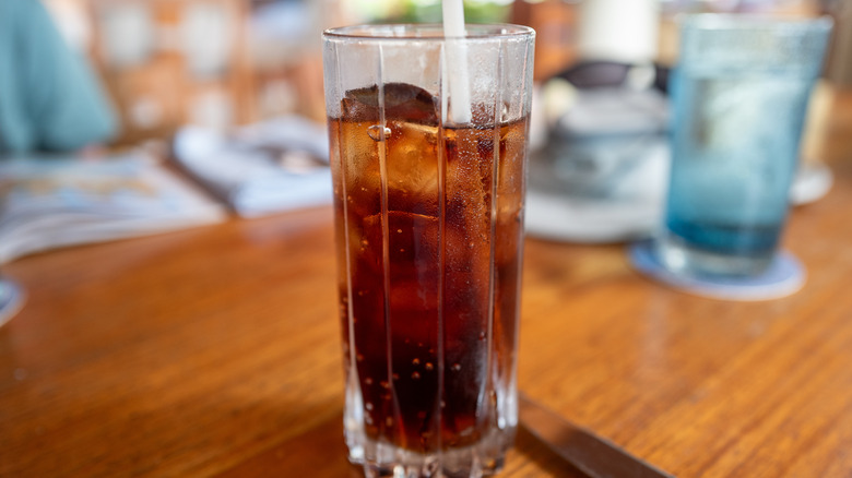 glass of pepsi