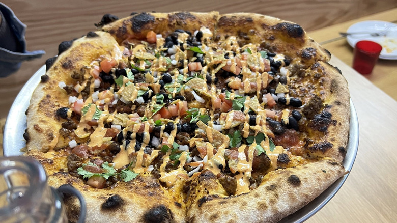 Taco pizza