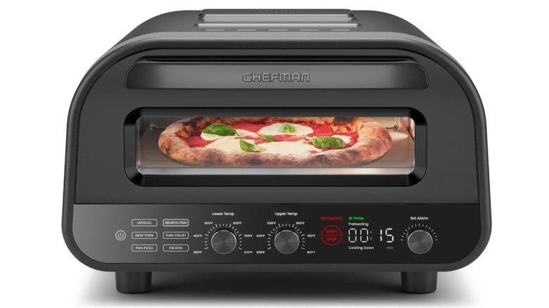 A Chefman indoor pizza oven