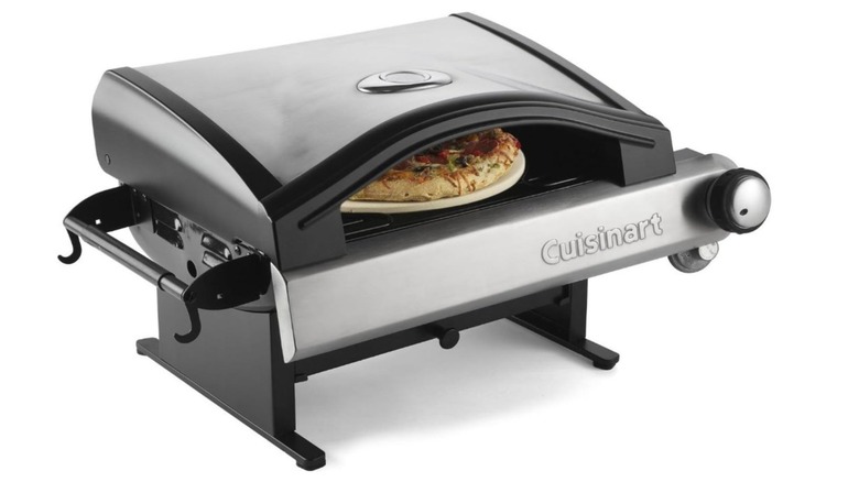 A Cuisinart portable outdoor pizza oven
