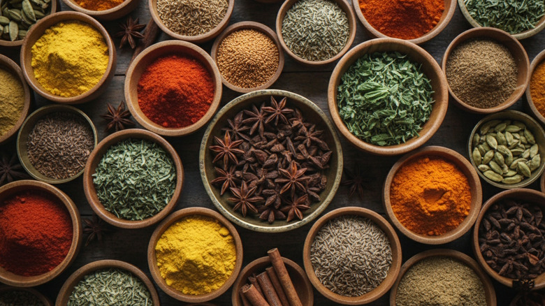 various spices