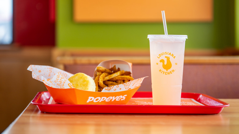 The store-front of a Popeyes kitchen