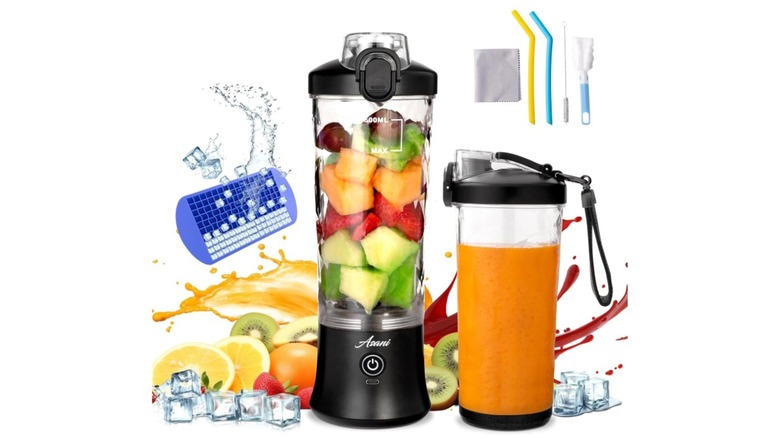 An Asani portable blender with fruit