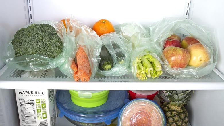 Produce in Kitchen Home produce bags