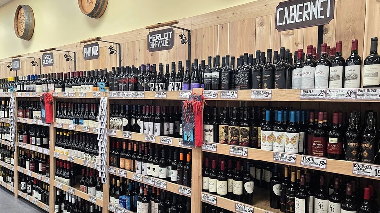 Bottles of the best red wine available at Trader Joe's