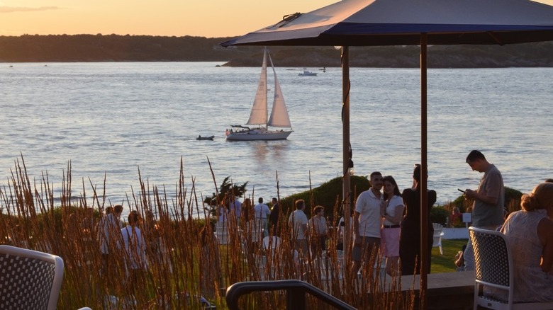 View from the Terrace at Castle Hill Inn