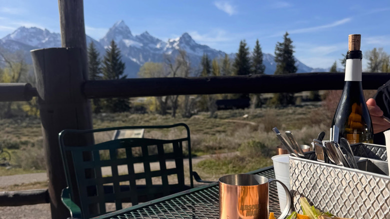 View of the Grand Tetons from Dornan's