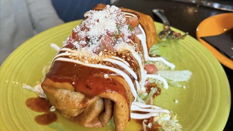 burrito at Añejo restaurant