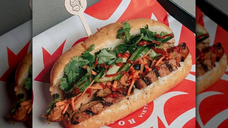 Roostar chicken banh mi sandwich