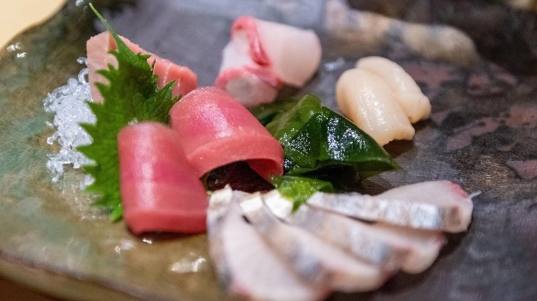 Sashimi platter at Aburiya Raku