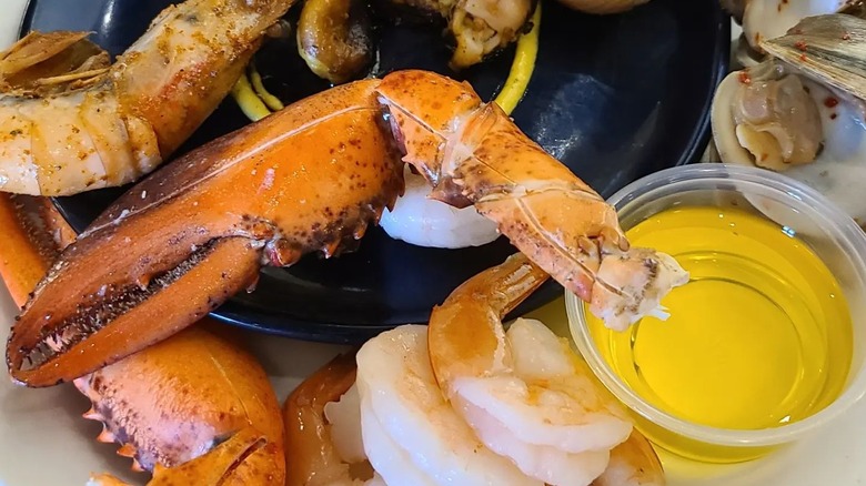 Seafood selectionfrom buffet