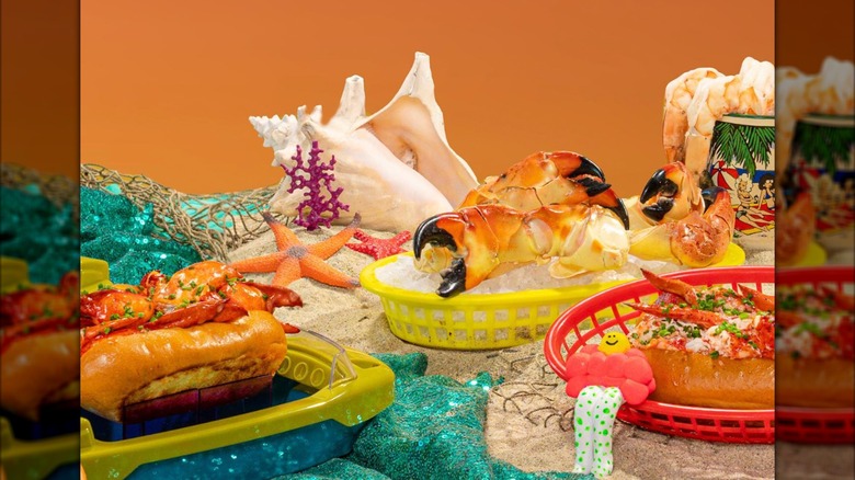 Lobster rolls and crab