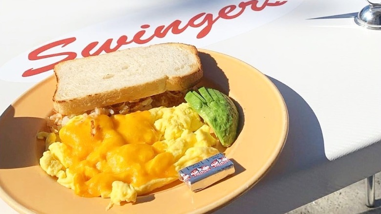 Breakfast sandwich scrambled egg side