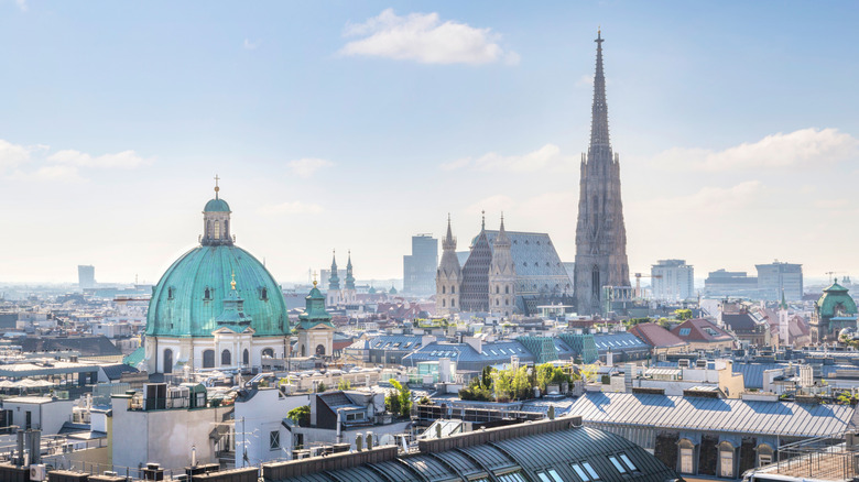 Vienna city skyline