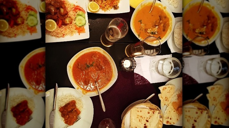 Spread of Indian food