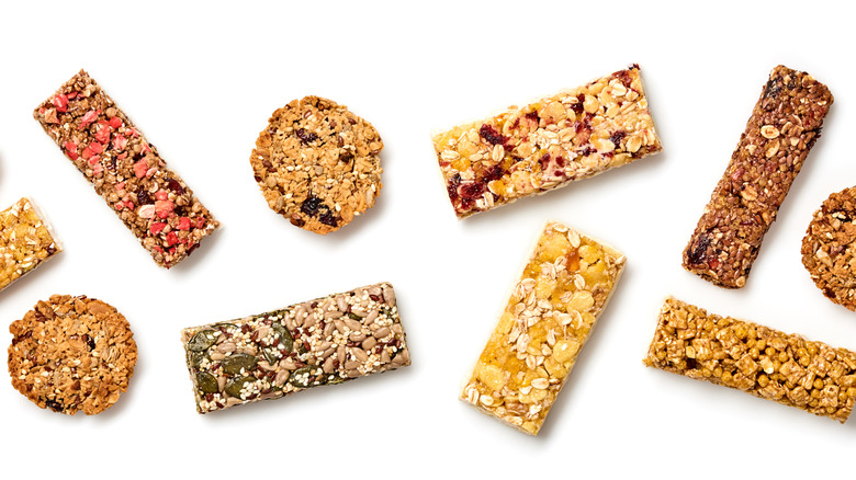 Variety of energy bars