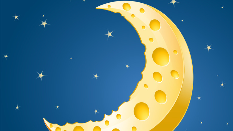 Moon made from cheese
