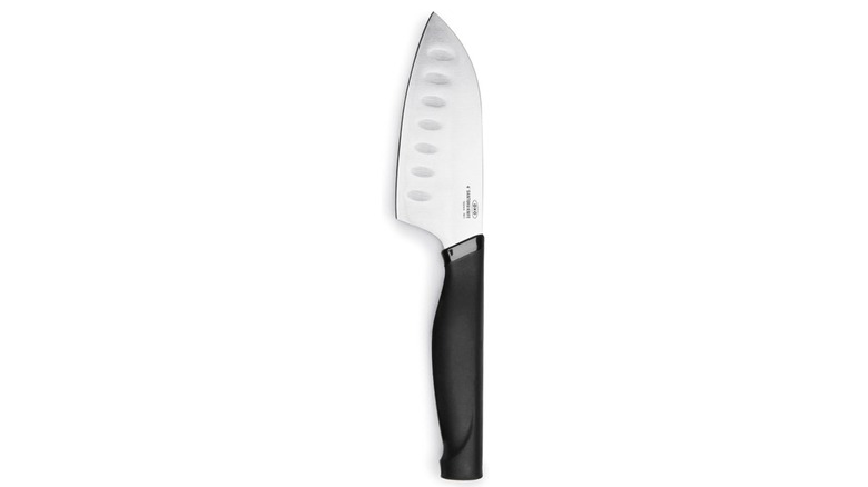 An OXO Good Grips Mini Santoku Knife on a white background
