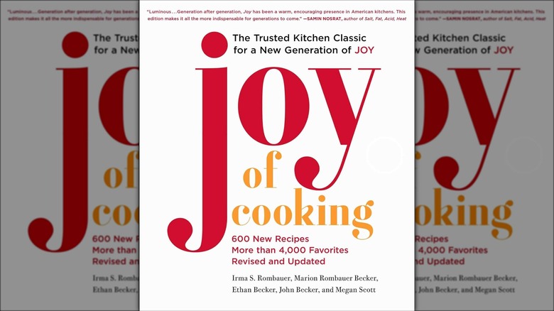 Red white and yellow joy of cooking book cover