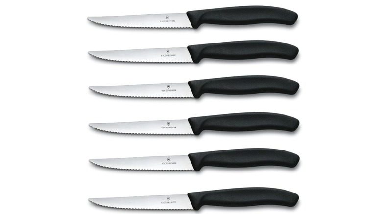 Victorinox Swiss Classic Steak Knife Set of 6 against a white background