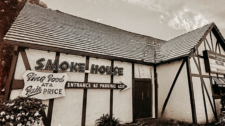 Outside of Smoke House in Burbank CA 1940s