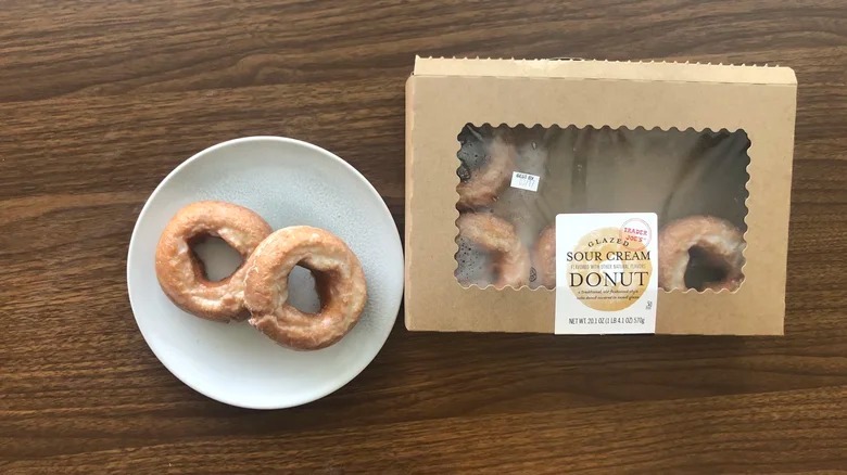 Box of Trader Joe's sour cream donuts