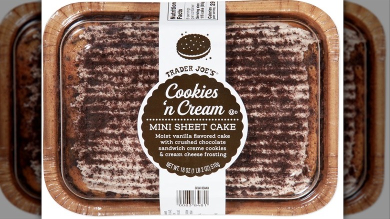 mini sheet cake in package