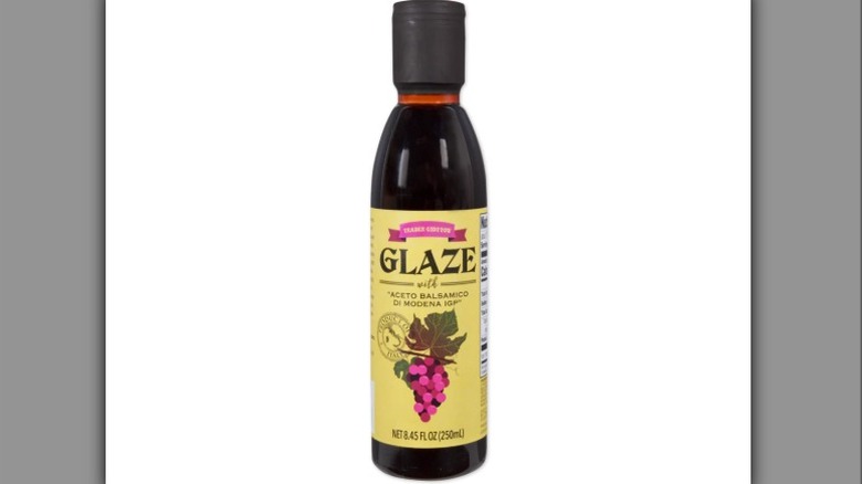 Trader Joe's glaze bottle on white background