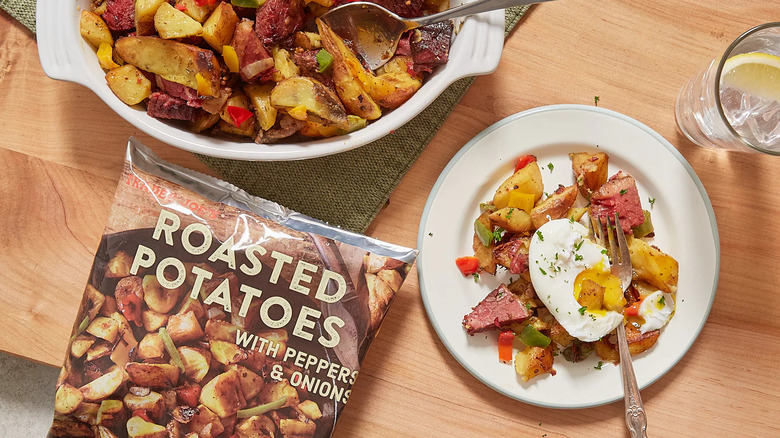 Roasted Potatoes with Peppers and Onions