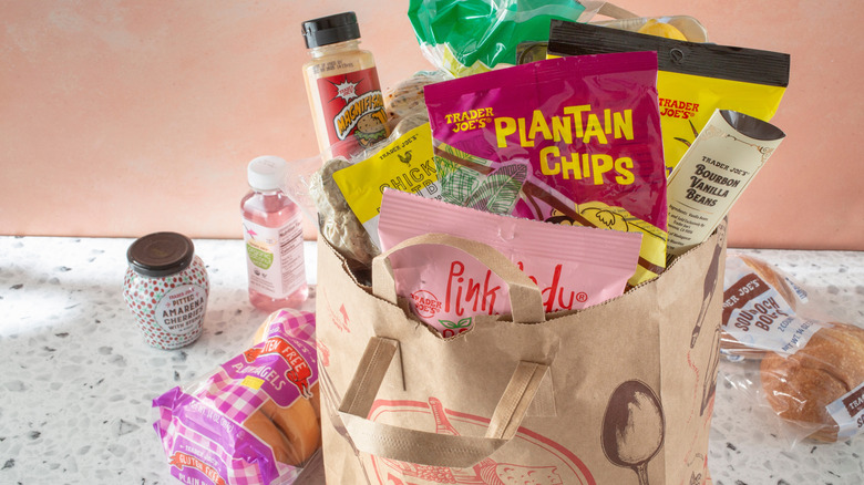bag full of trader joe's products