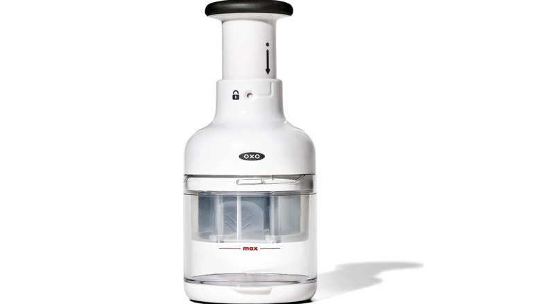 An OXO Good Grips vegetable chopper