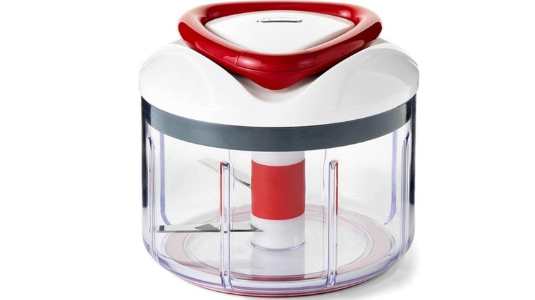 A Zyliss manual food processor