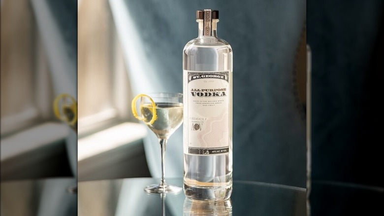 A bottle of St George All Purpose Vodka