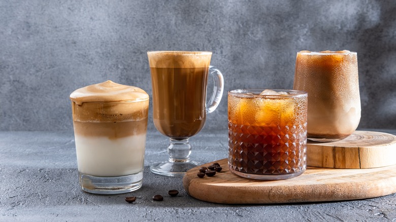 different types of coffee drinks