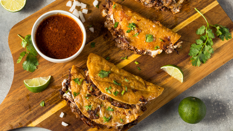 slow cooker birria tacos