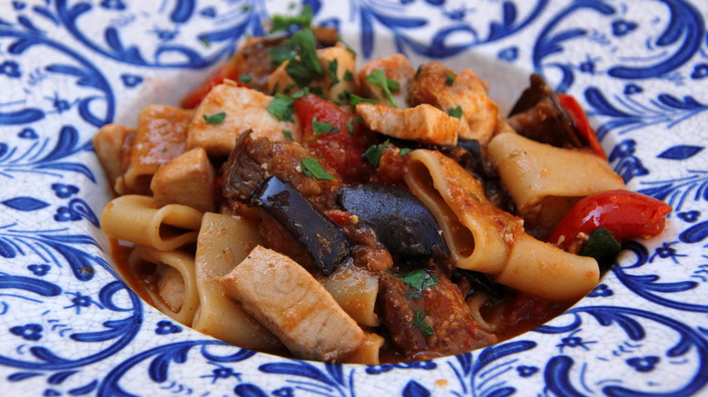 pasta alla norma in dish