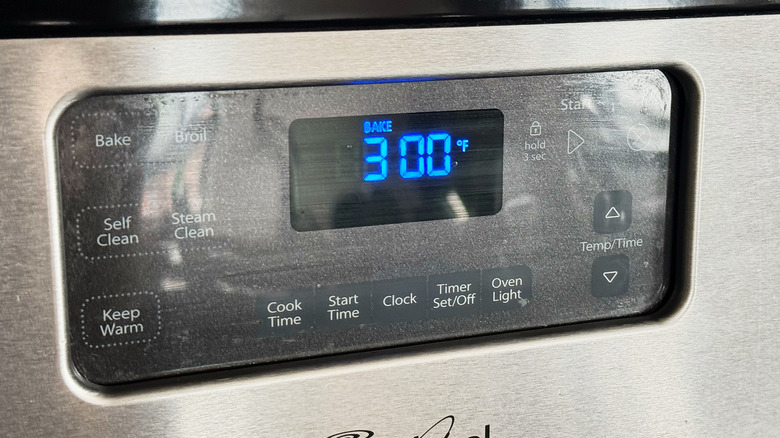 lowering the oven heat to 300 degrees