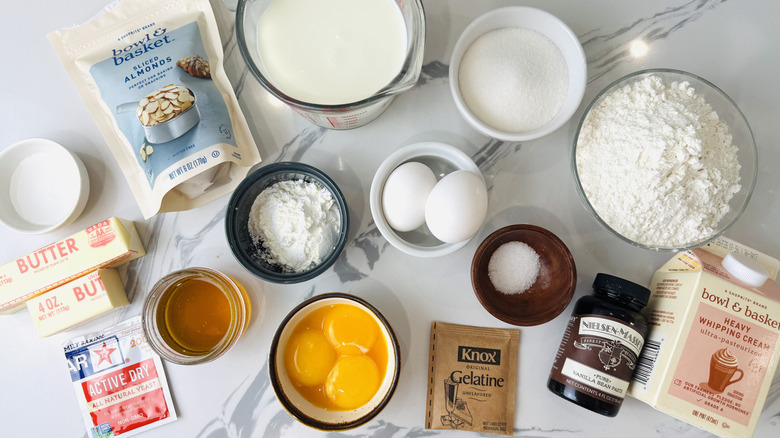 Ingredients for German Bee Sting cake