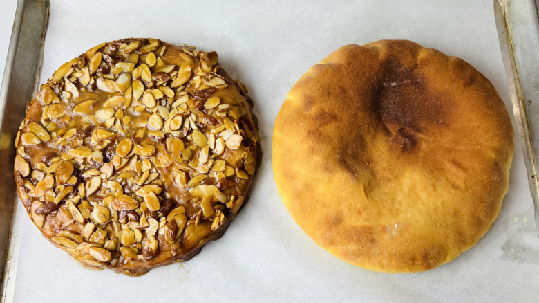 Cooling German Bee Sting cake layers