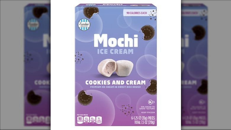 Aldi Sundae Shoppe Cookies and Cream Mochi Ice Cream